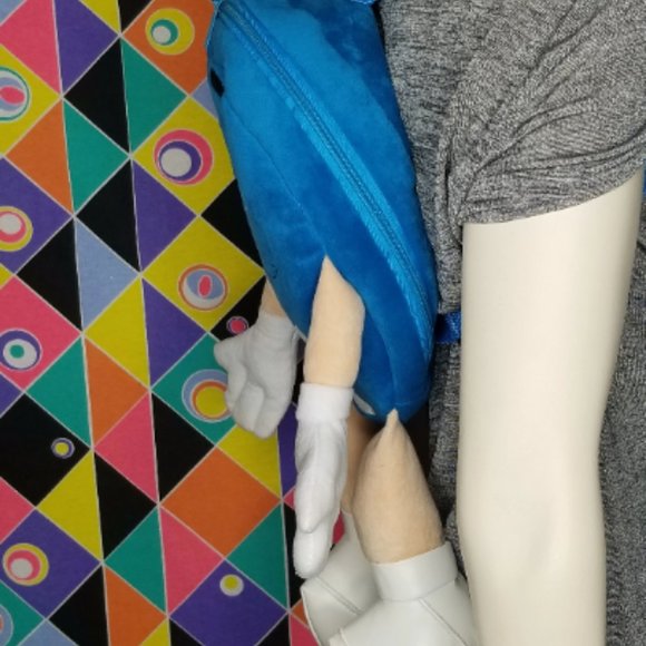 Rare Blue M&M Plush Backpack 90s Y2k Kid Nostalgia Chocolate Candy Aesthetic - Picture 3 of 5